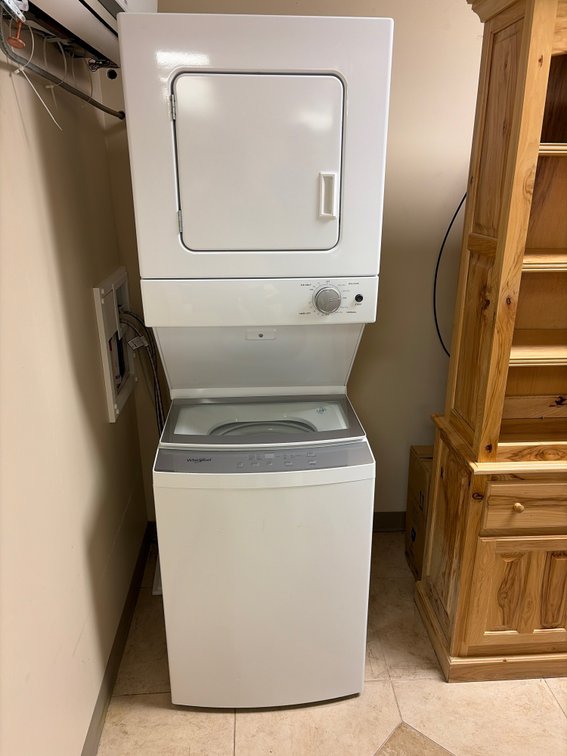 Stackable washer and dryer
