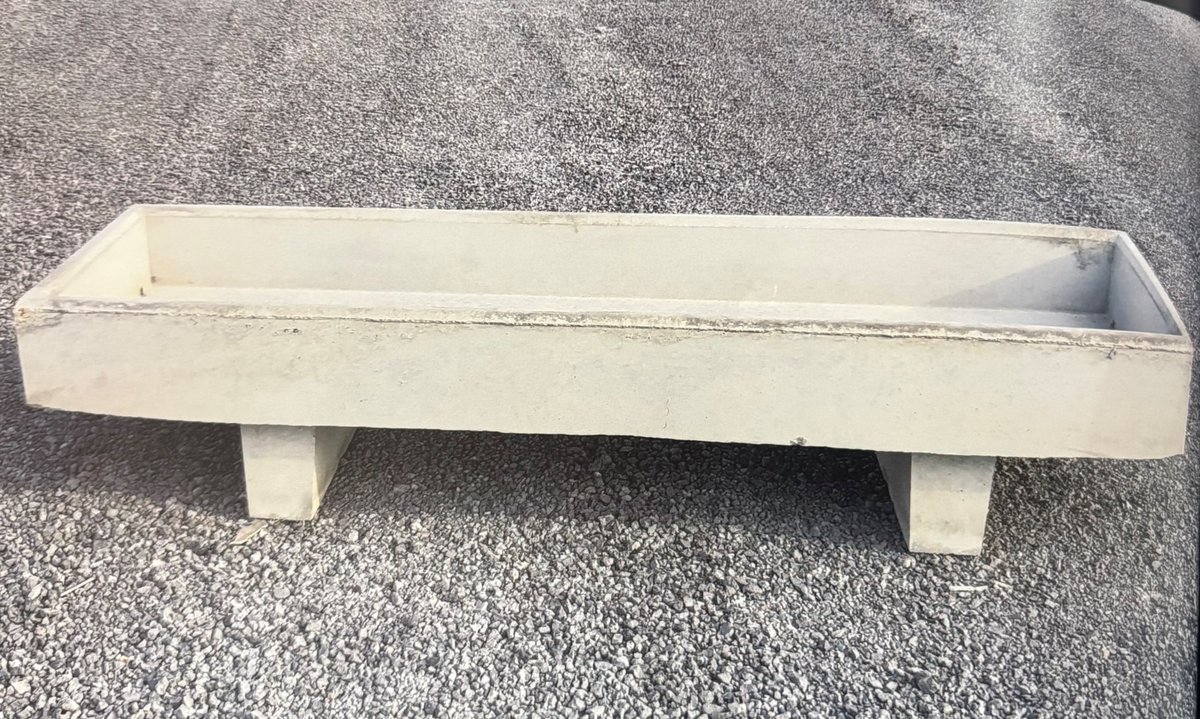 3’ X 10’ Concrete Feed Trough