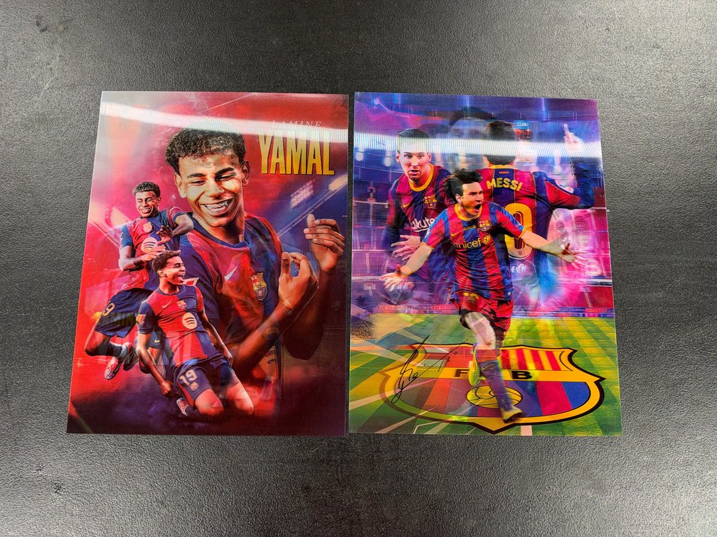 Messi & Yamal holographic signs