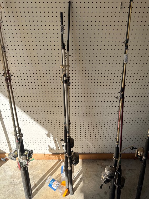Two rods and reels