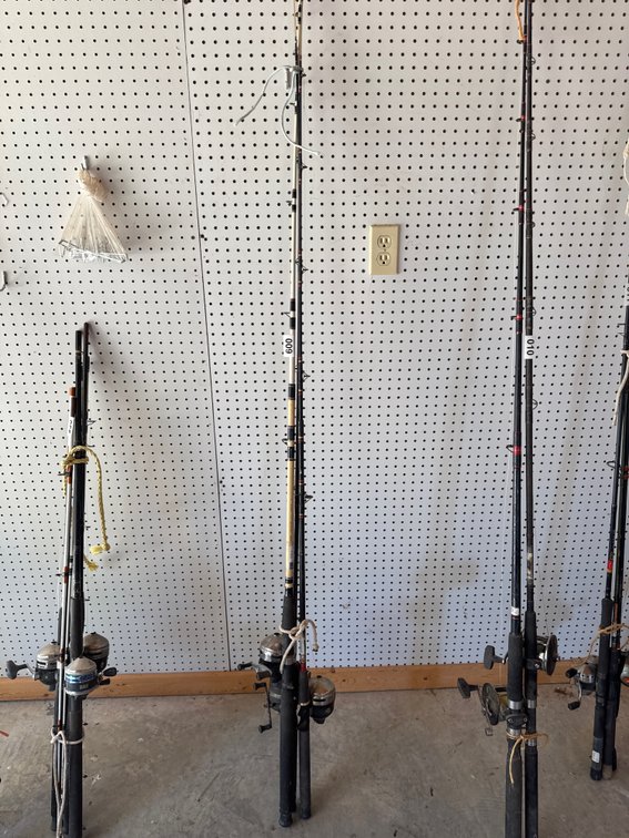 3 rods, 2 reels