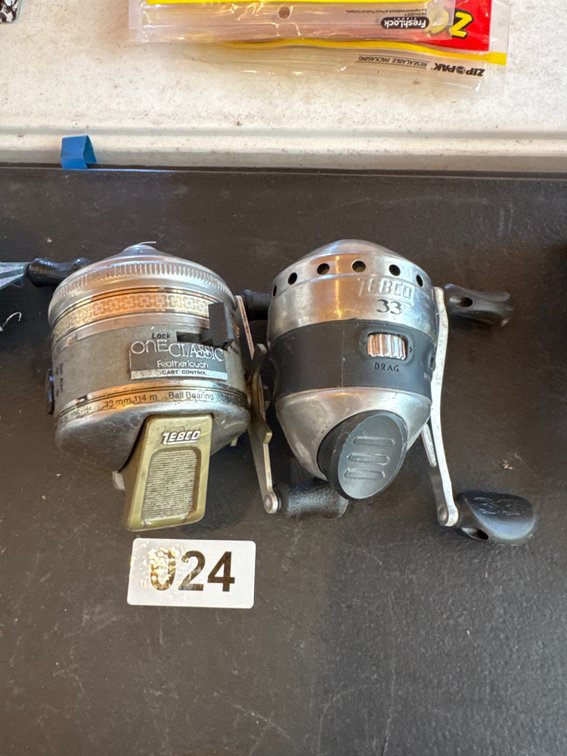 2 Zebco reels