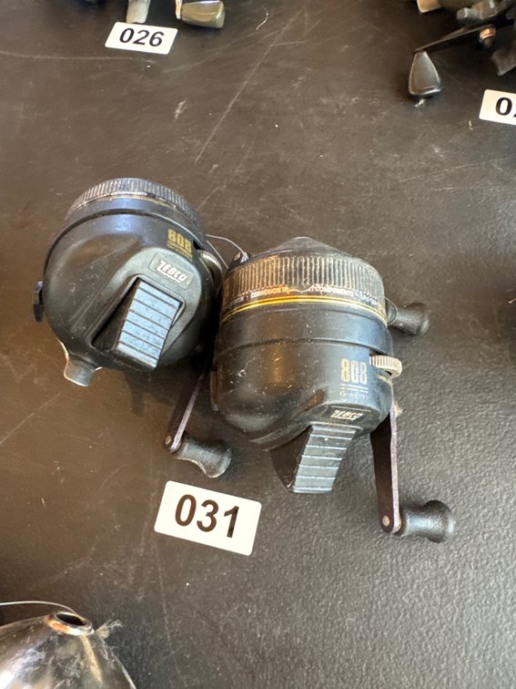 Two Zebco 808 reels