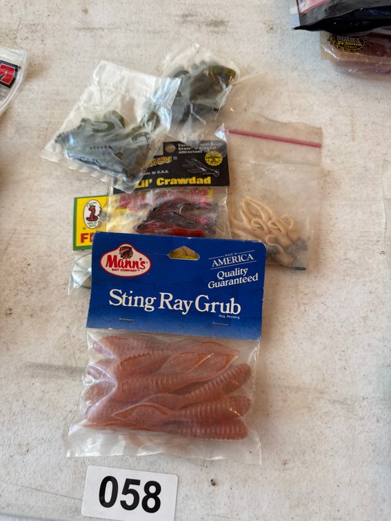 Assorted fishing bait