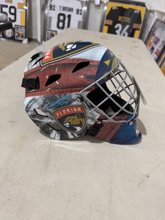 Sergi Bobrovsky signed helmet-Florida Panthers