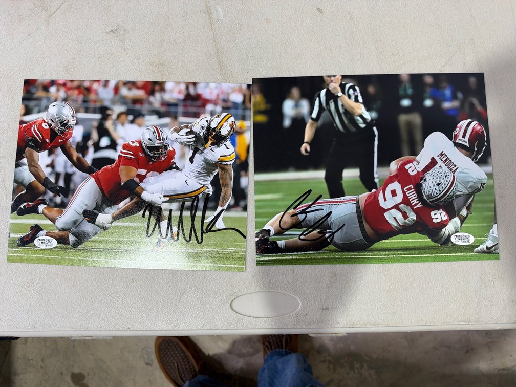 2 football auto photos
