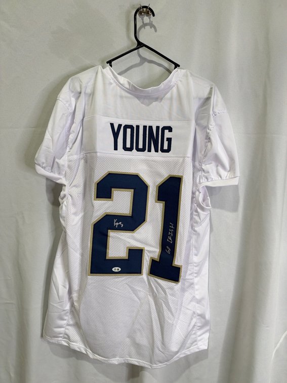 Kedren Young auto jersey