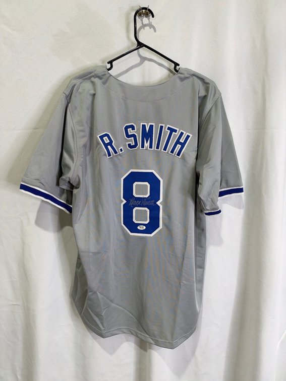 Reggie Smith auto jersey