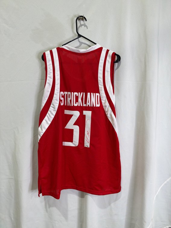 Rod Strickland auto jersey