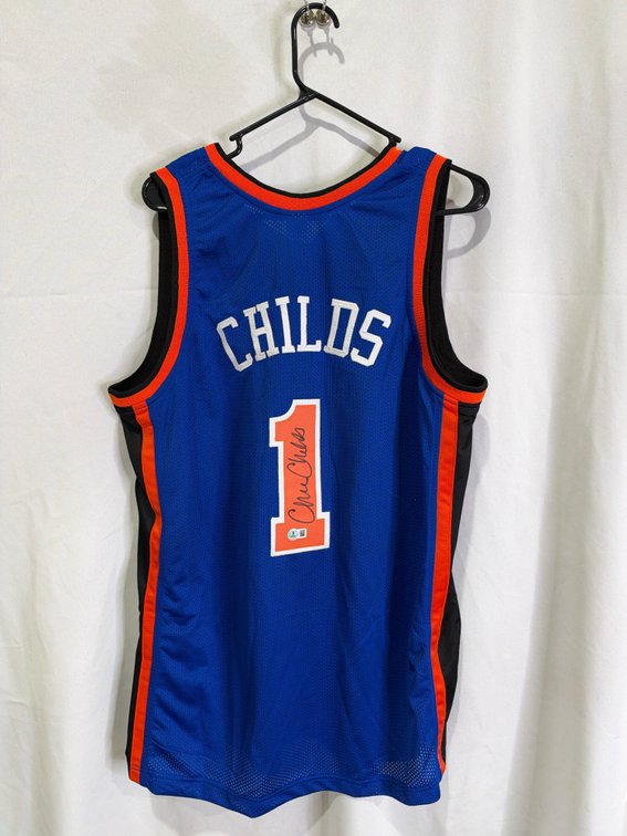 Chris Childs auto jersey