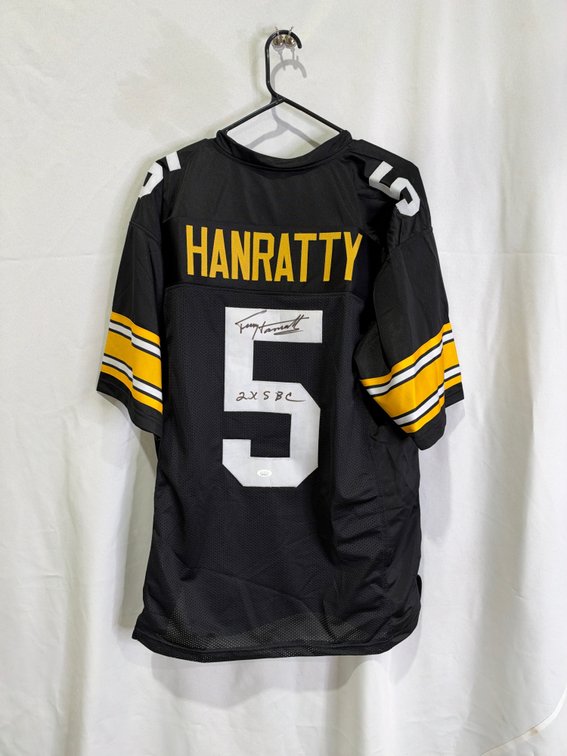 Terry Hanratty auto jersey