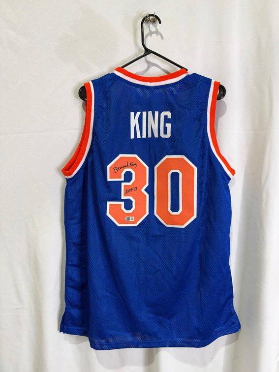 Bernard King auto jersey
