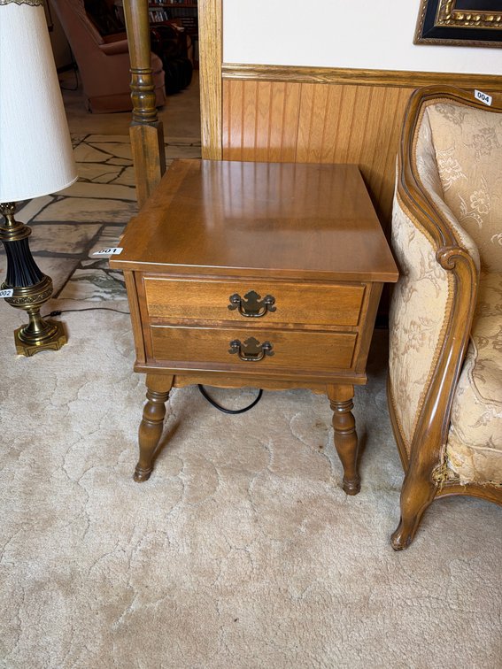 Ethan Allen matching wooden end tables