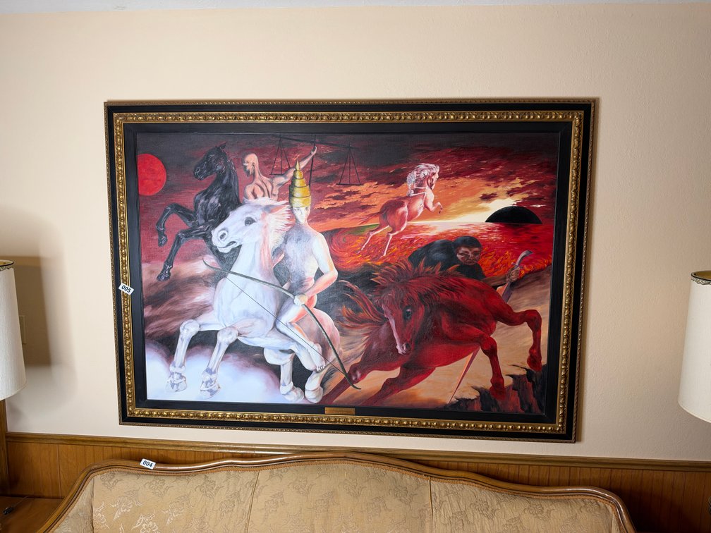 The Four Horsemen of the Apocalypse large framed picture