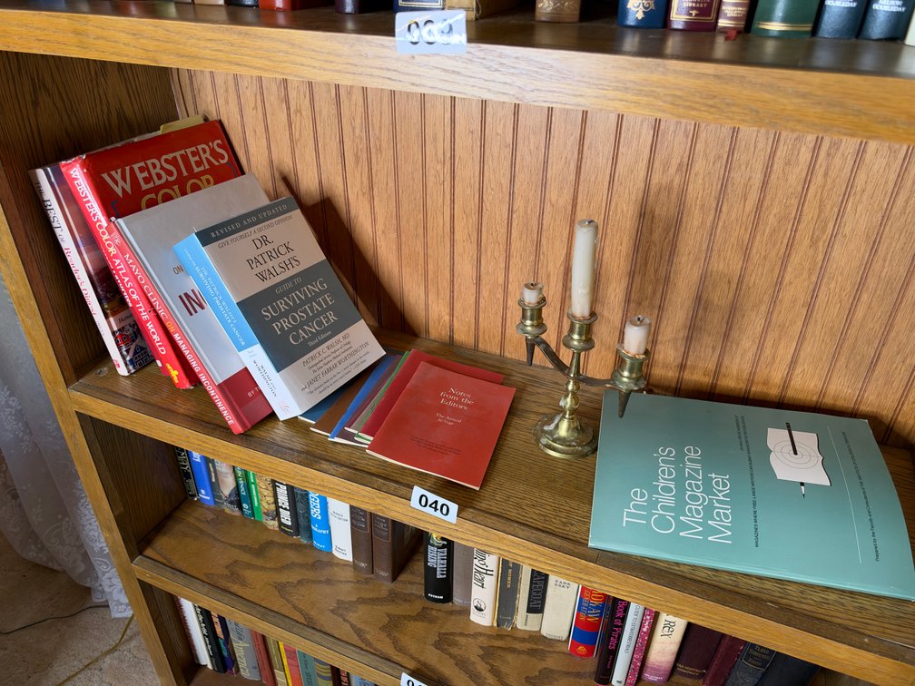 4th shelf books and contents