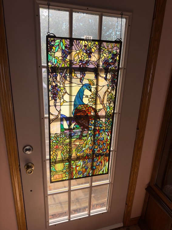 Stained glass hanging decor