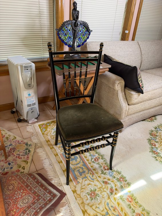 One black chair