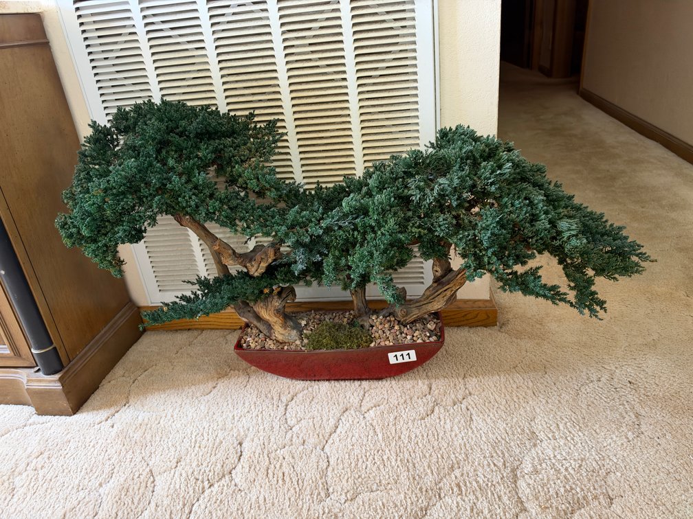 Two artificial plants