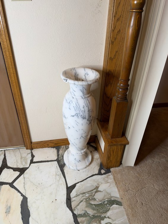 Marble umbrella stand