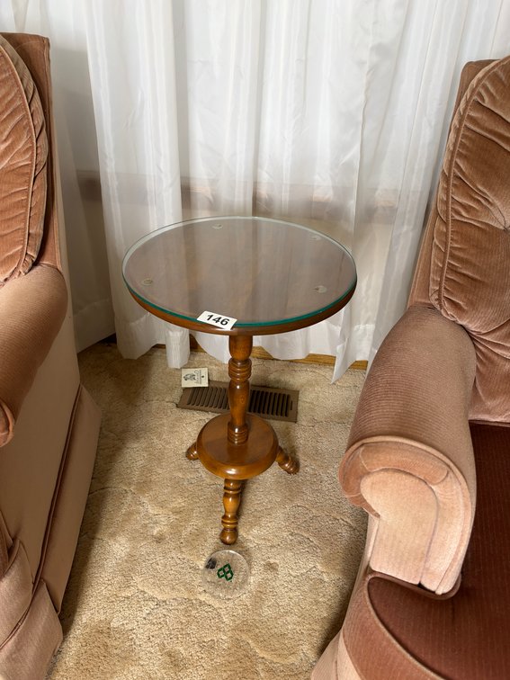 Small wooden side table