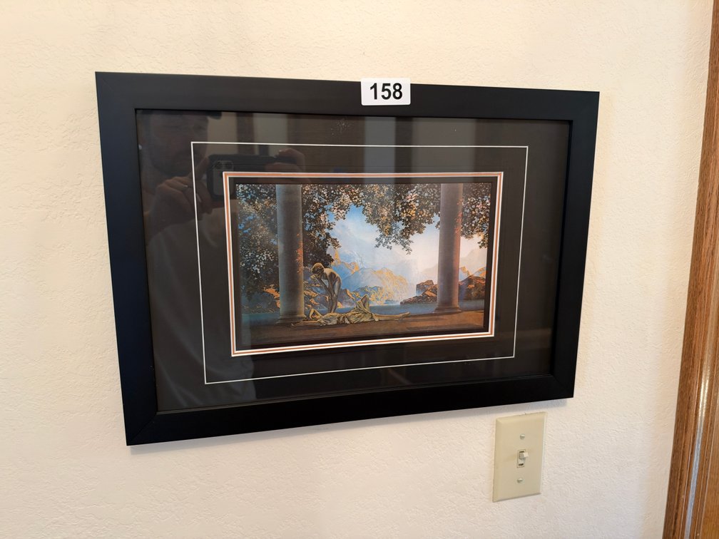Two framed pictures (top of stairs)