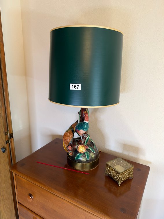 Exotic bird lamp