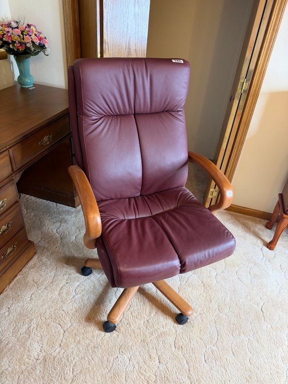 Leather office chair