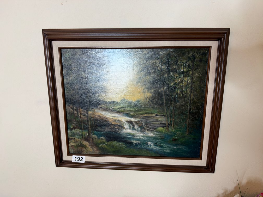 River framed photo