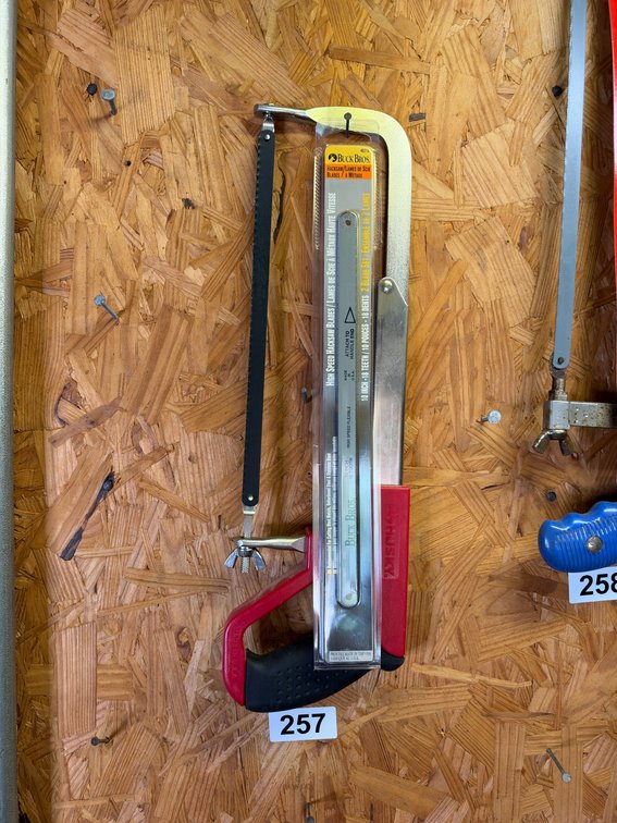 Husky hacksaw and blades
