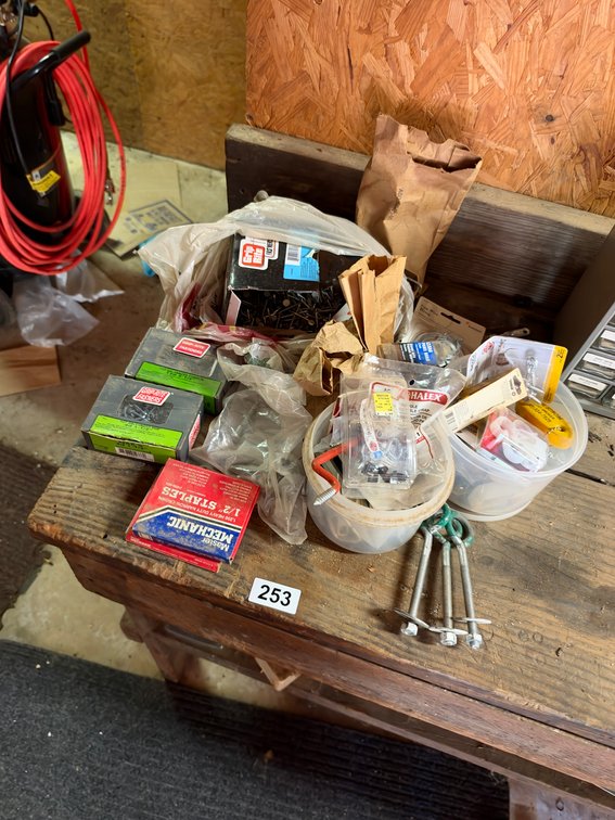 Nails, bolts, and miscellaneous hardware