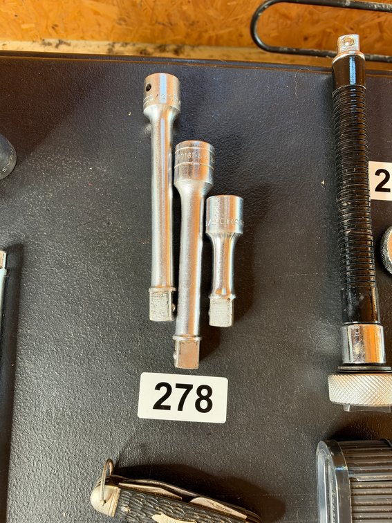 Three-piece half- inch drive extensions