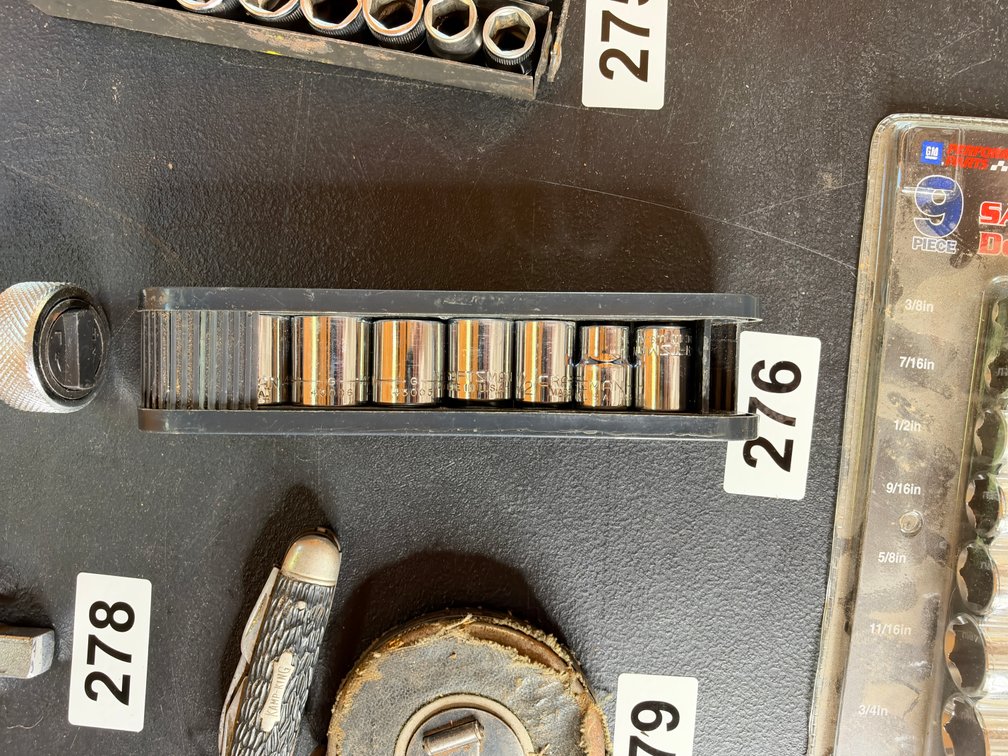7 piece Craftsman standard sockets