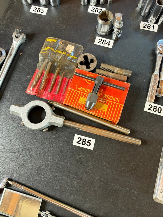 Taps, die, handle, easy outs