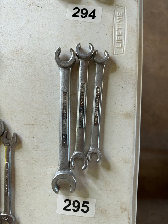 Three Craftsman line wrenches