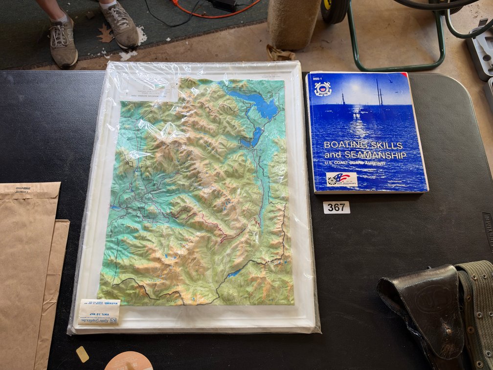 Boating book and topo Rocky Mountain map