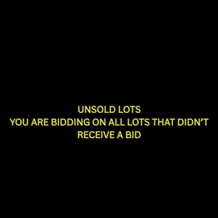 All unsold lots