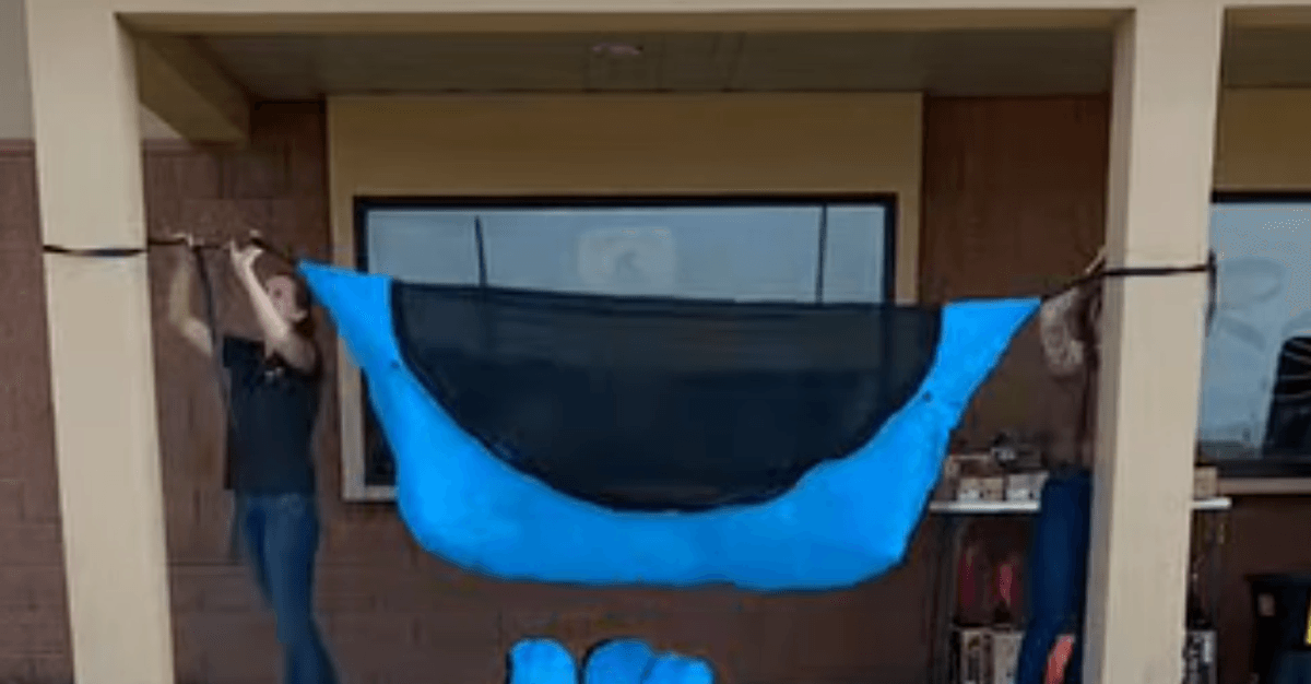 Portable Overnight Hammock by Tucker -Blue