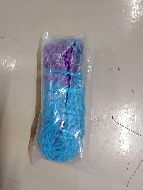 Slow Feed Hay Net Teal & Purple