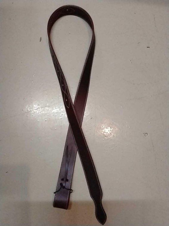 5ft Leather Stitched Latigo Tie Strap
