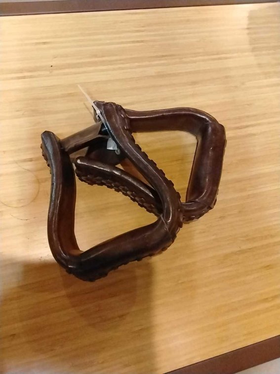 Unused Leather Stirrups