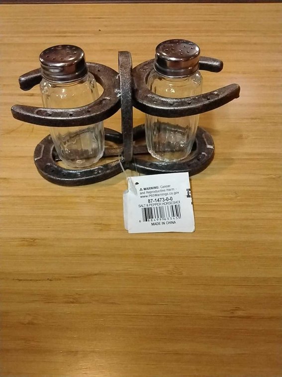 Horseshoe Salt & Pepper