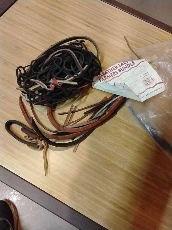 Bag of Weaver String Leather