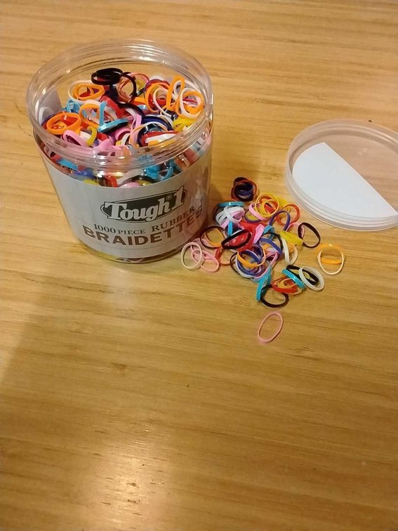 Tough 1 Rainbow Braiding Bands