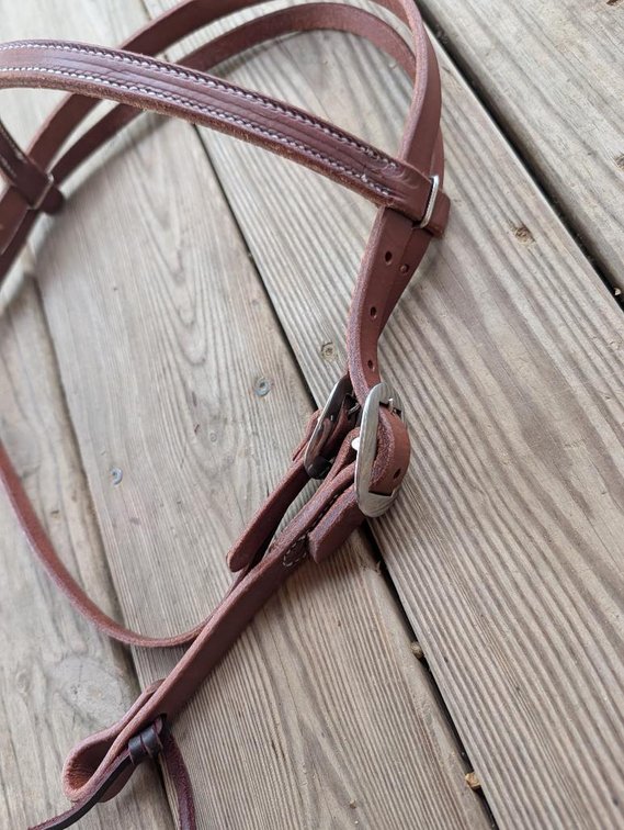Amish Made Leather Browband Headstall