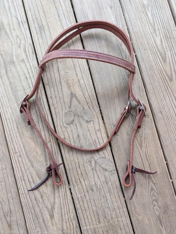 Amish Made Leather Browband Headstall