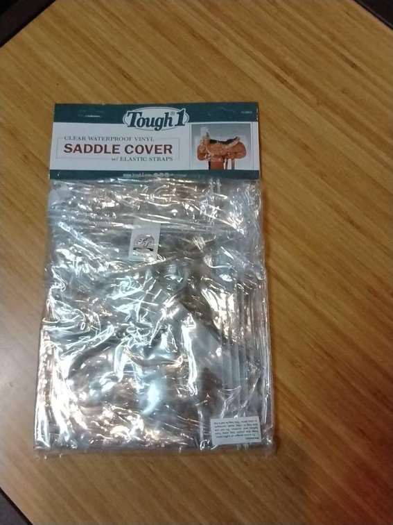 Tough 1 Clear Western Saddle Cover with Elastic Straps
