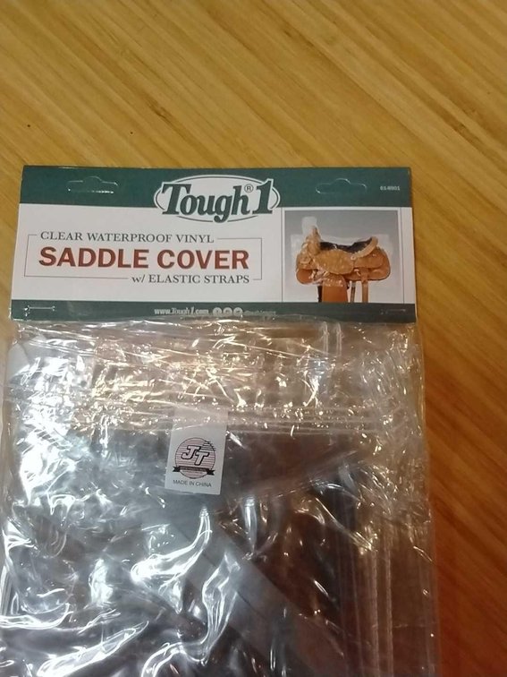 Tough 1 Clear Western Saddle Cover with Elastic Straps