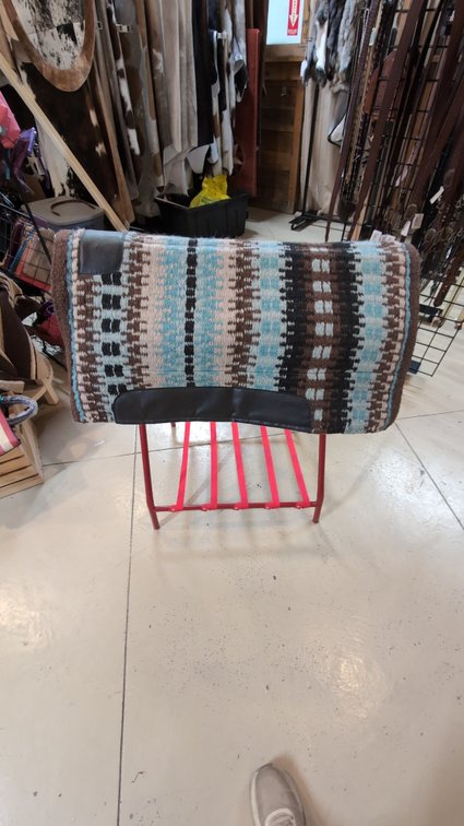 New Saddle Pad Brown & Teal