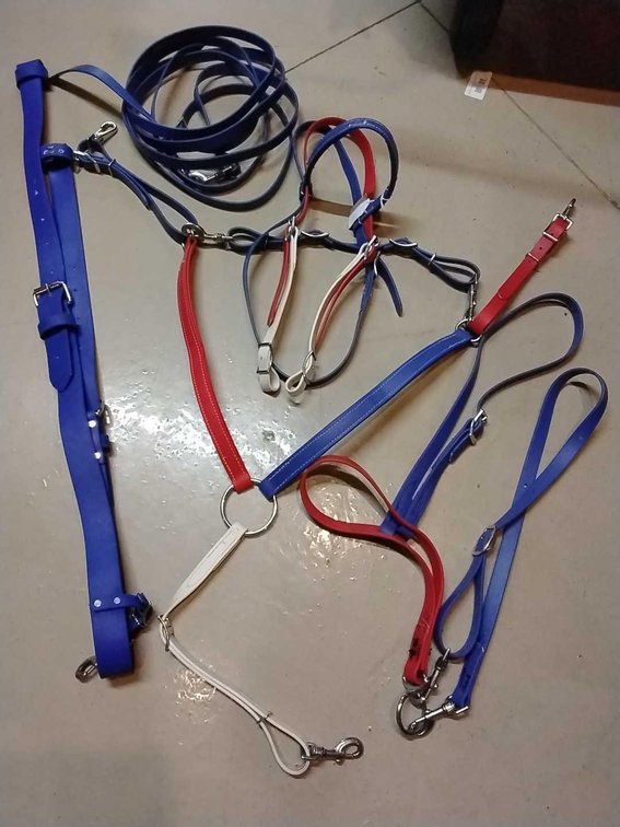 Red, White, Blue Biothene Horse Set