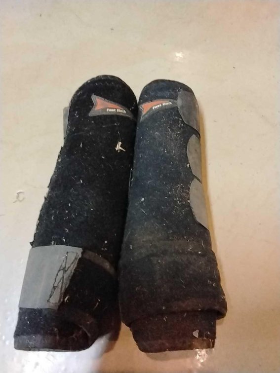 Used Black Fast Back Hind Boots